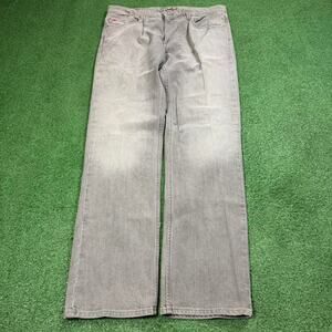 Tony Hawk Grey Faded Jeans Mens 36x32 Skate Y2K Baggy Straight Leg Denim